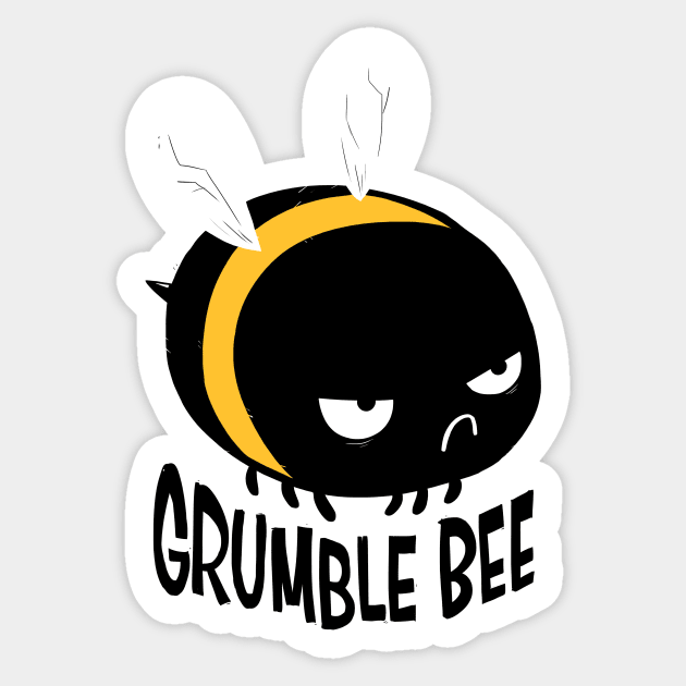 Grumble Bee Sticker by Hey Bob Guy